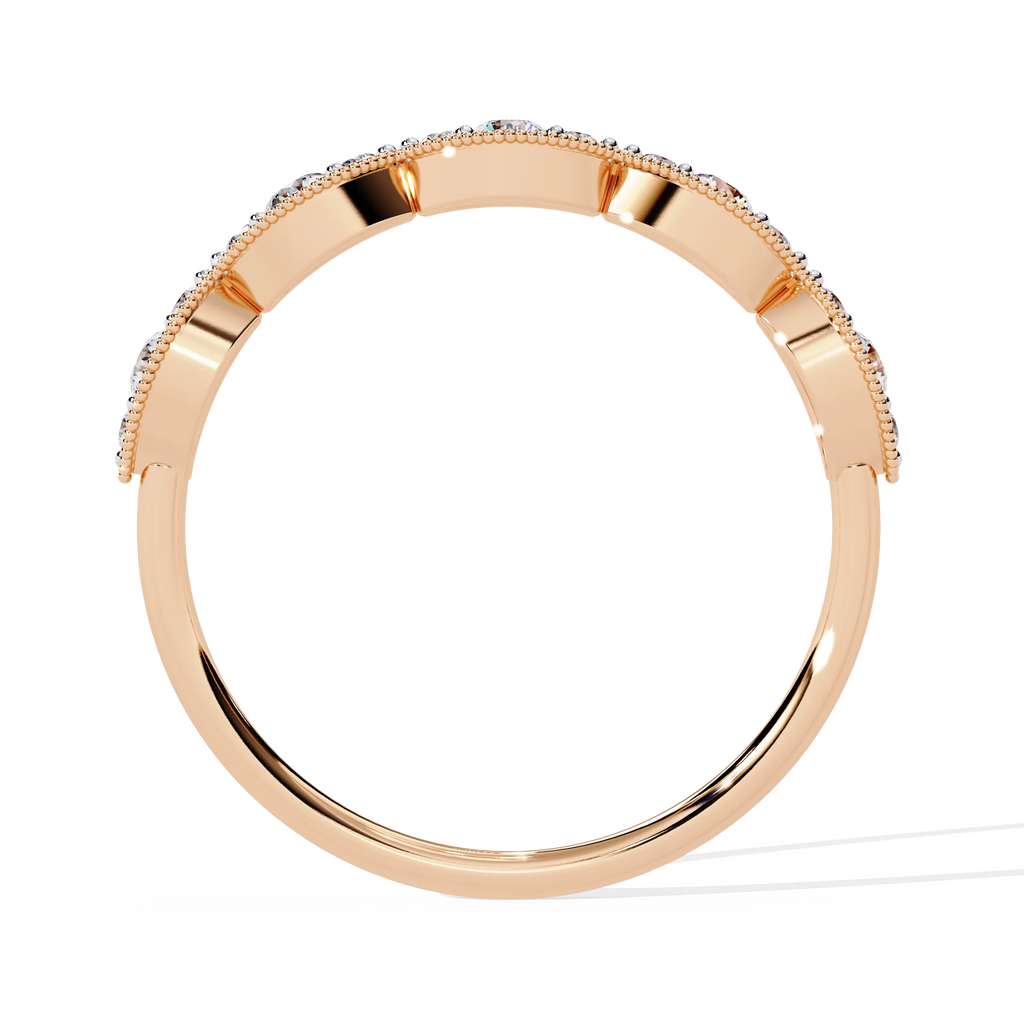 Luxury Lab Grown Peace Design Brilliant Cut Diamond IGI Certified VS Clarity 10K Gold Loose Wedding Rings Women Men