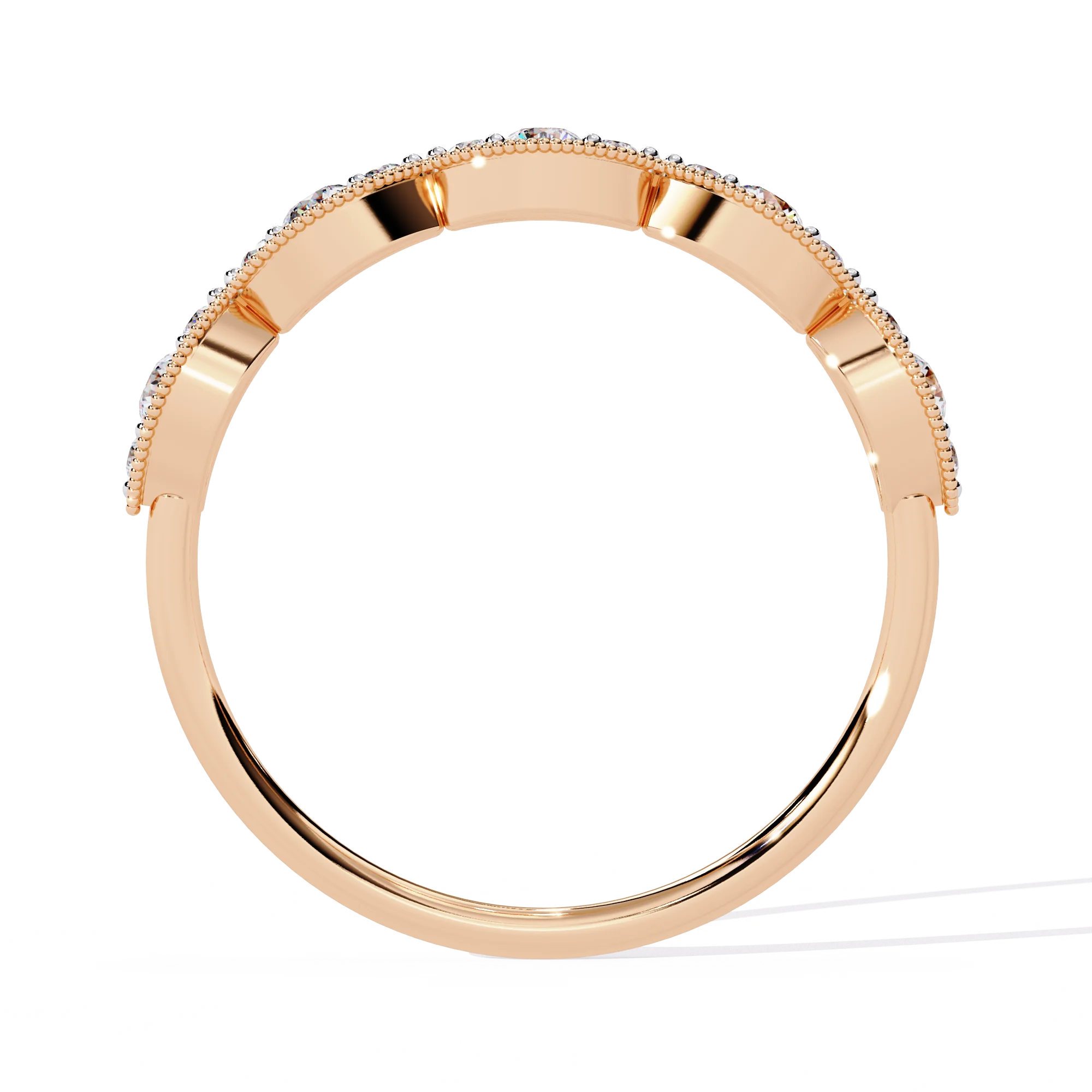 Luxury Lab Grown Peace Design Brilliant Cut Diamond IGI Certified VS Clarity 10K Gold Loose Wedding Rings Women Men