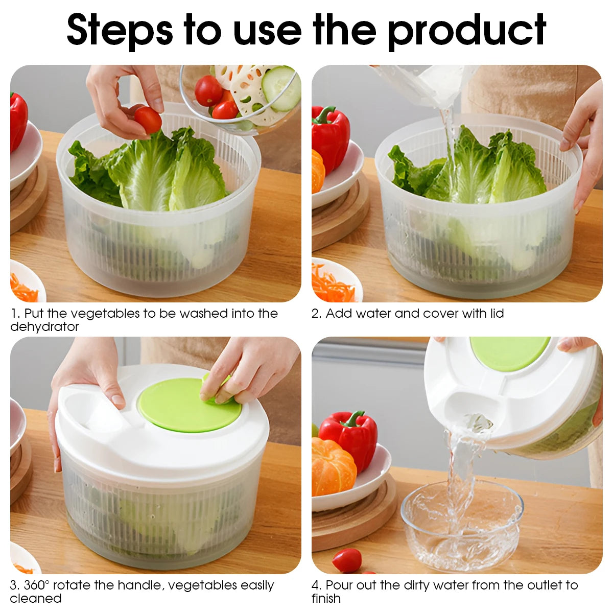 Home Vegetable Dehydrator Two-in-One Dehydrator and Cutter with Drain Basket Fruit Dehydration Basket Kitchen Gadget Home Use