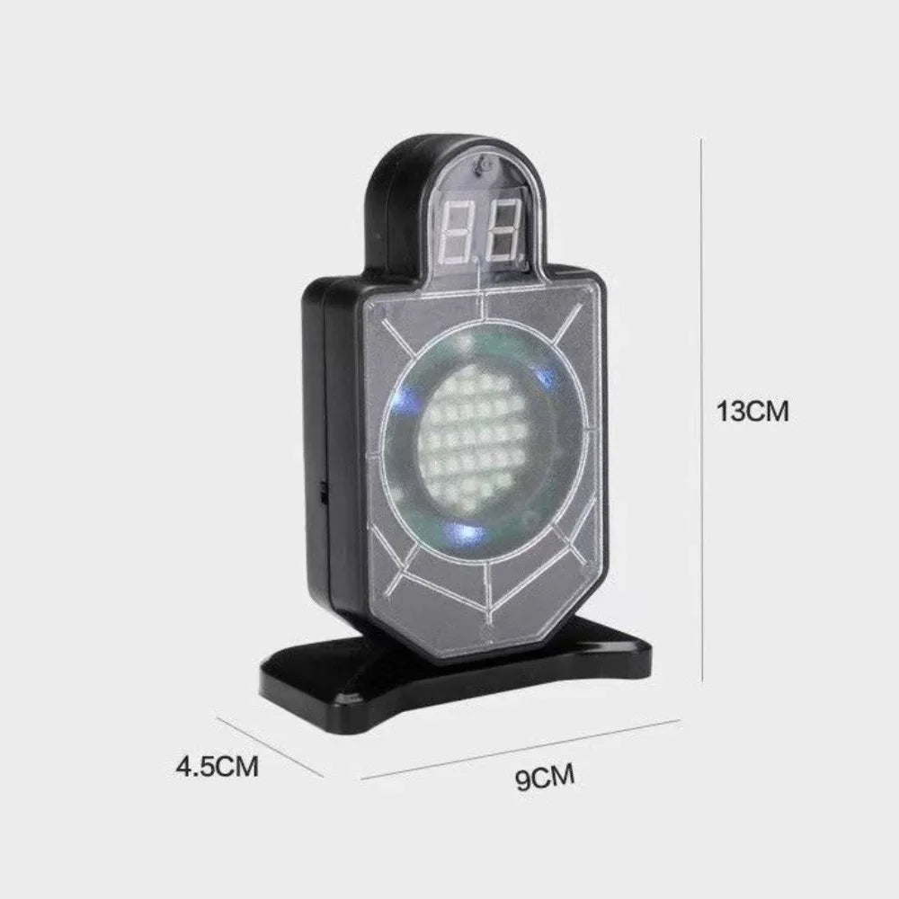 Kids Shooting Game Training Target Digital Auto Count LED Color Changing Light Sound Effect Toy Practice Accessory