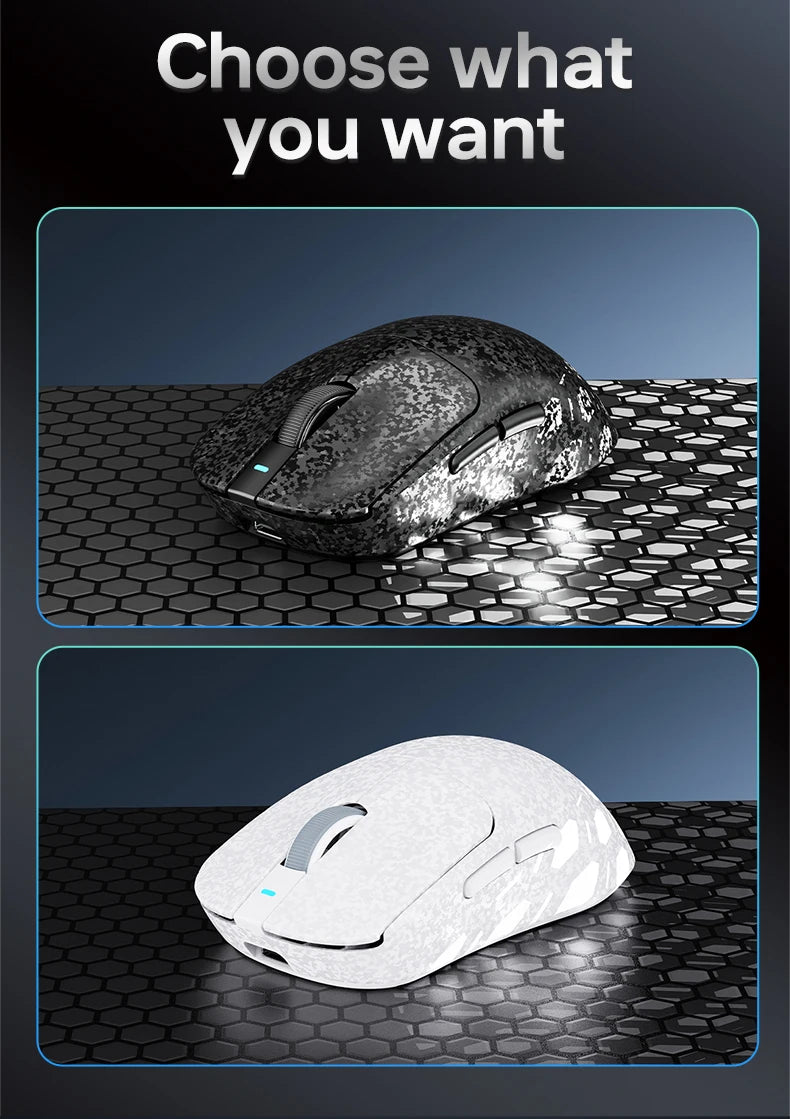 AJAZZ AJ199/AI Three-Mode Gaming Mouse 24000DPI/PAW3311 Sensor/Carbon Fiber Ultra-Thin Design /2.4G+ Bluetooth 5.0+ Wired Mouse