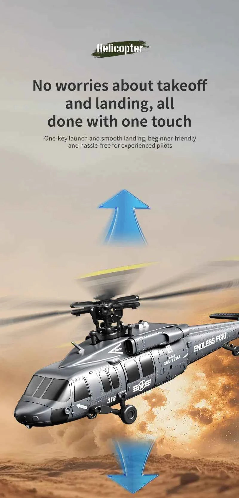 JJRC U9901 RC Helicopter 6CH Brushless Inverted Flight Stunt Remote-Control Helicopter with 6axis Gyro Airplane Model Toy Gift