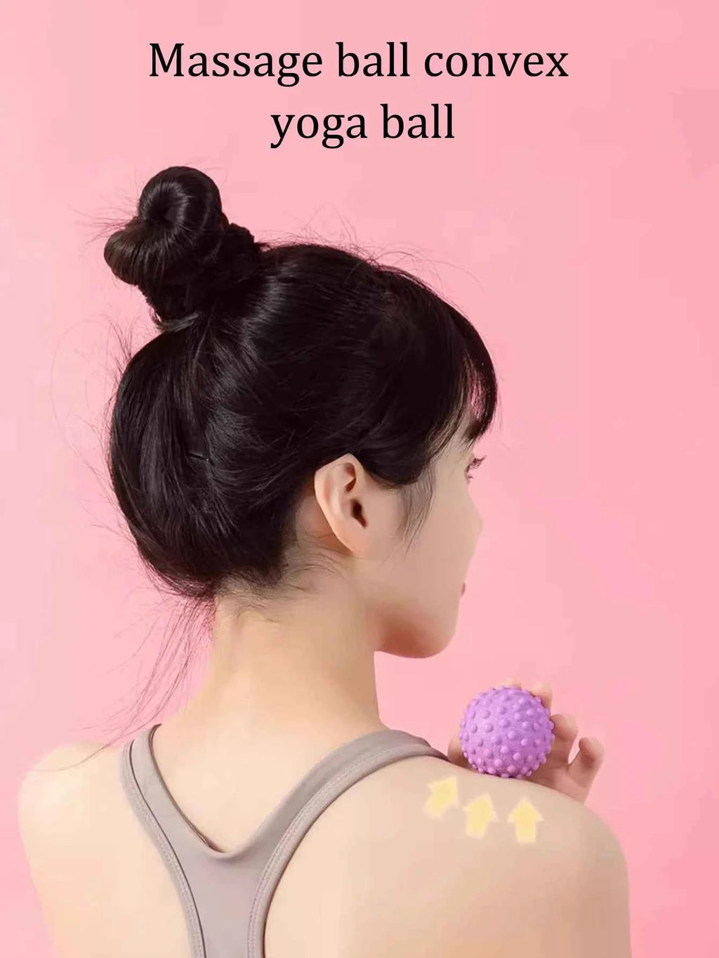 TPR Posture Master Yoga Ball Waist and Back Foot Massage Ball Fascia Ball Raised Point Massage Ball