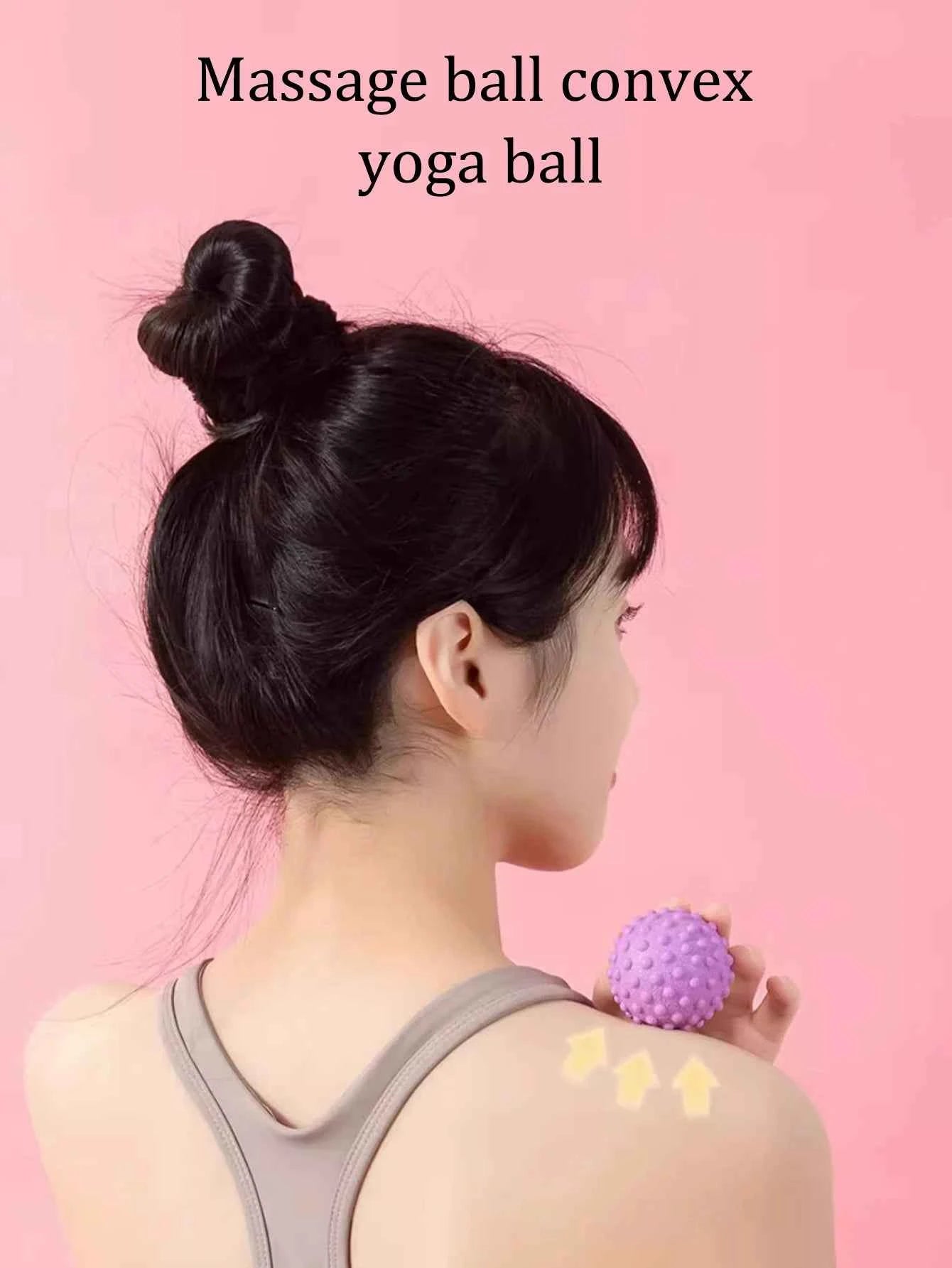 TPR Posture Master Yoga Ball Waist and Back Foot Massage Ball Fascia Ball Raised Point Massage Ball