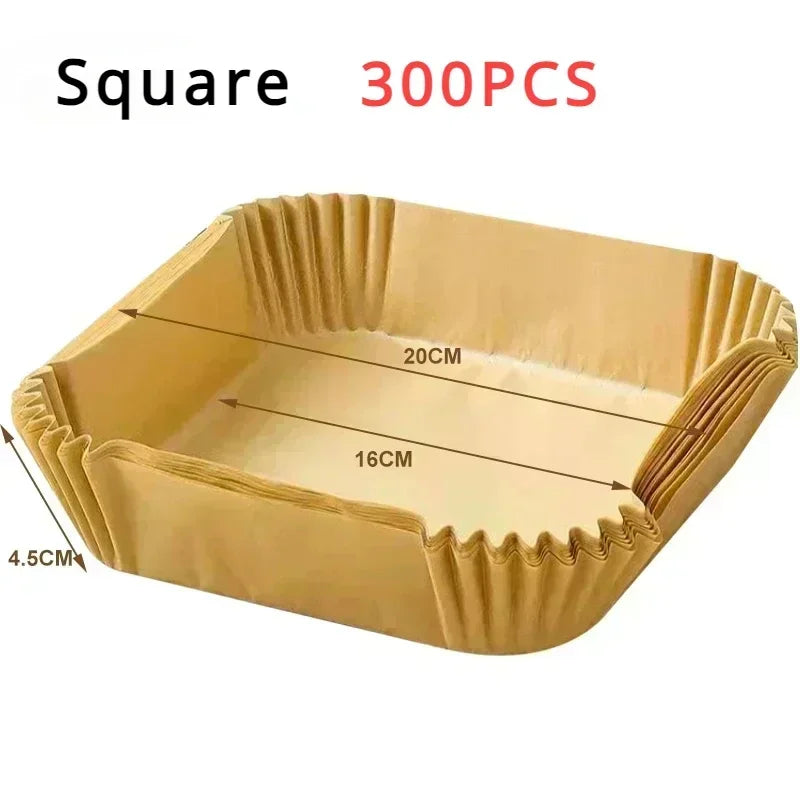 Air Fryer Disposable Paper Parchment Wood Pulp Steamer Cheesecake Air Fryer Accessories Baking Paper for Air Fryer