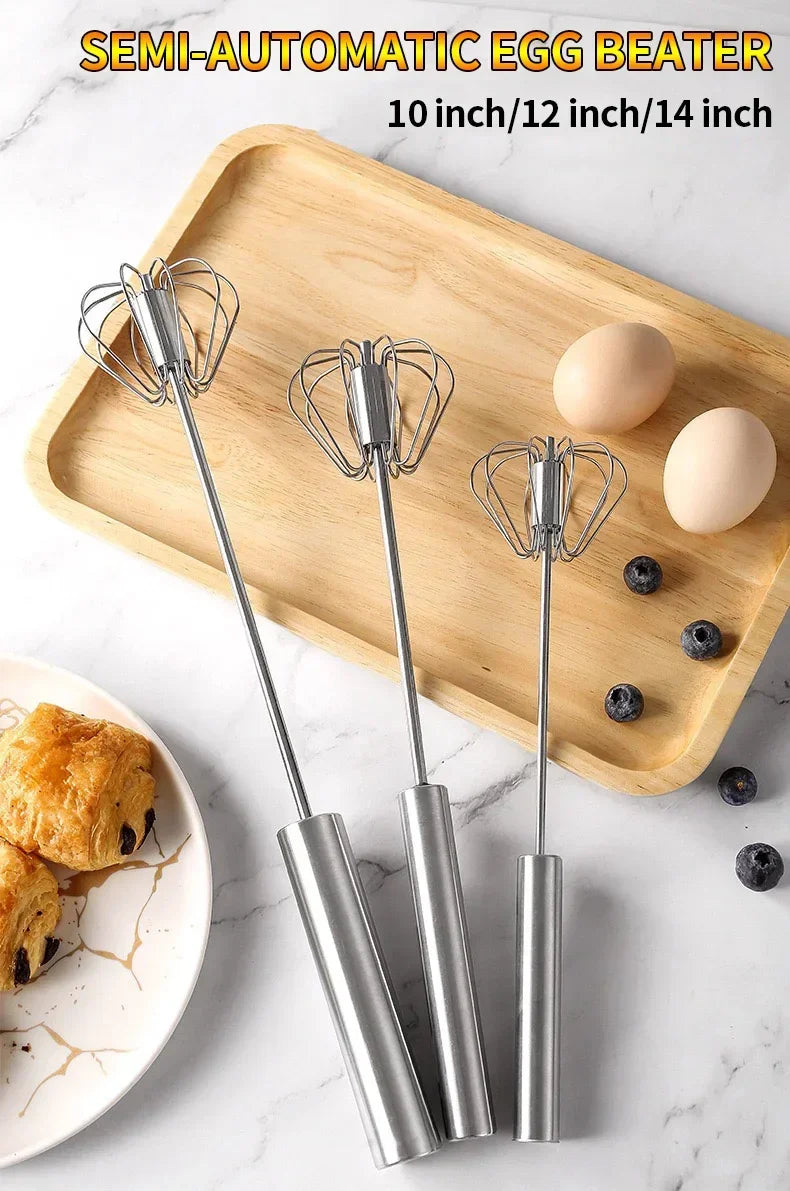 Semi Automatic Egg Beater, Rotating Cream Mixer, Household Manual Egg Beater, Baking Tool, Kitchen Tools