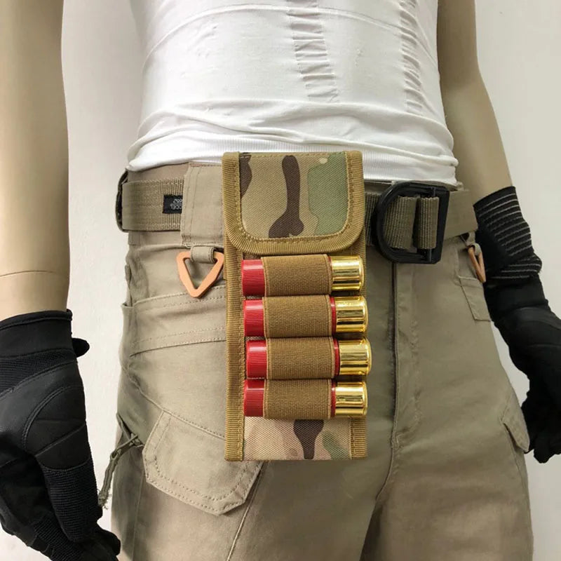 Hunting 16 Rounds Shotgun Storage Bag Molle Magazine Pouch Outdoor Shotgun Cartridges Bullet Mag Holder Accessory Bag