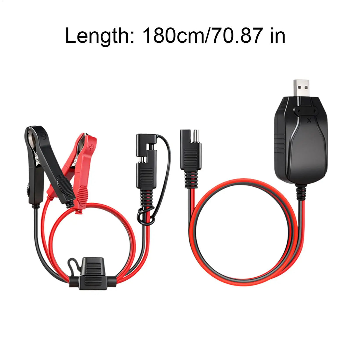 12V Motorcycle Battery USB Charger Maintainer For Vehicles