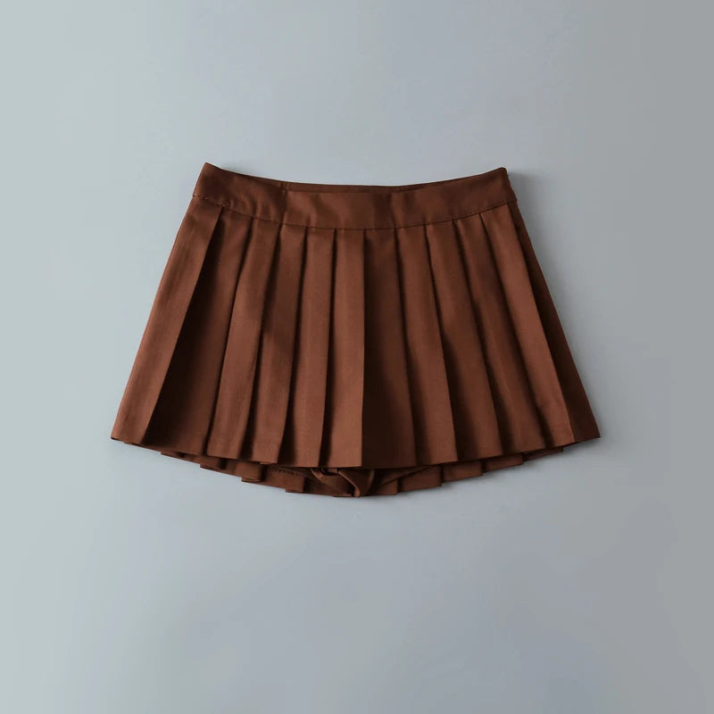 Summer Mini Skirts For Women Harajuku High Waist Skirts Womens Korean Fashion Sexy Skirts Vintage Pleated Skirt Tennis Pink Blue