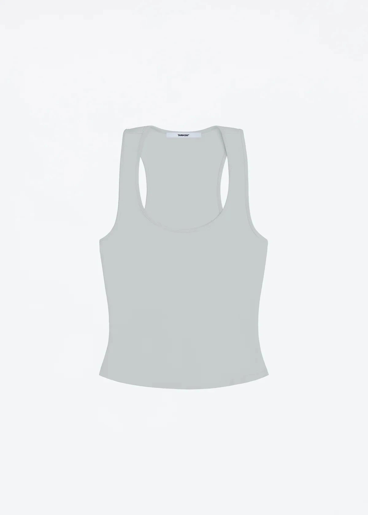 Tank Classic X-shaped Backless Baby Blue and Misty Gray Multi-color Comfortable Elastic Waist Tight Fit Backless Top