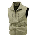 2026 New Waistcoat Men Middle-Aged Outdoor Fishing Summer Vest Casual Thin Tooling Waistcoat Large Size 5XL Vest