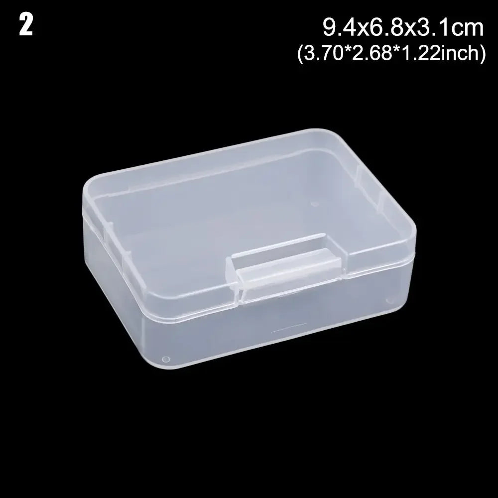 Plastic Box Transparent Jewelry Organizer Sample Box Small Tool Storage Box Nail Enhancement Tool Box Mobile Phone Repair Case
