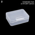 Plastic Box Transparent Jewelry Organizer Sample Box Small Tool Storage Box Nail Enhancement Tool Box Mobile Phone Repair Case