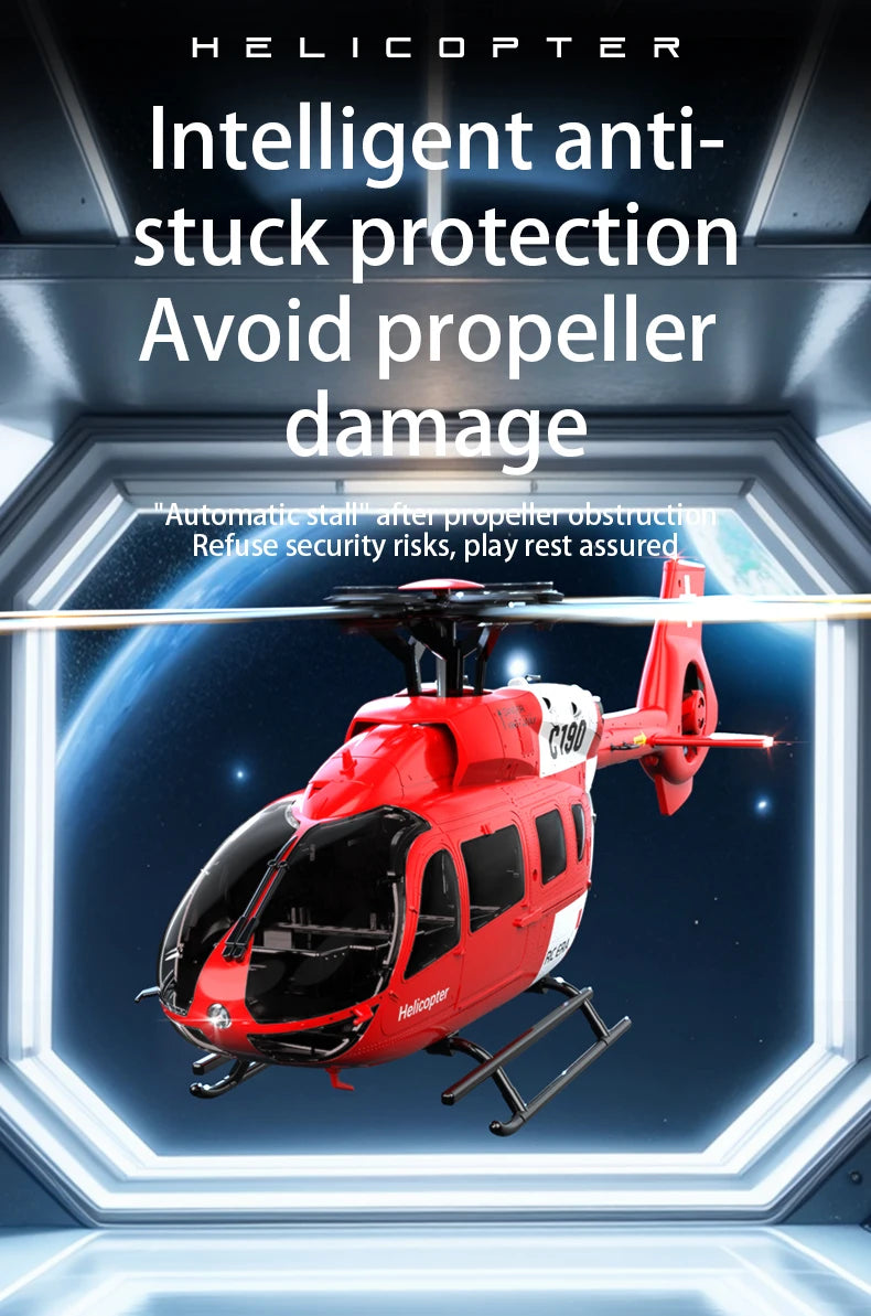 MD500 RC Helicopter 1:28 C189 Brushless Dual-motor Remote Control Model 6-Axis Gyro Aircraft Multifunctional Flying Machine Toy