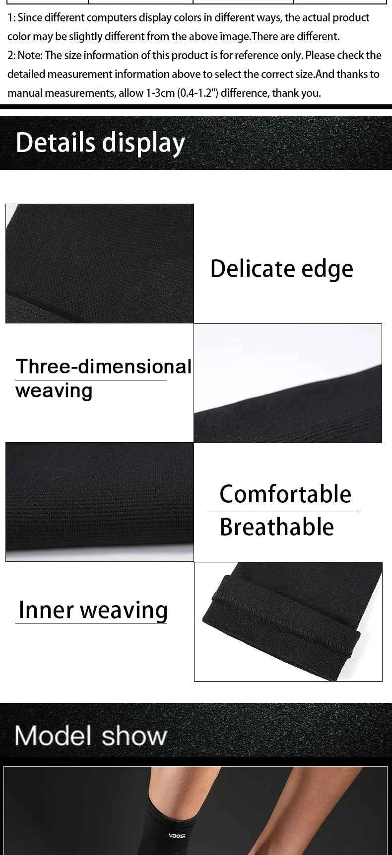 1 Pc Elastic Breathable Ankle Support Brace Running, Sports, Daily Wear