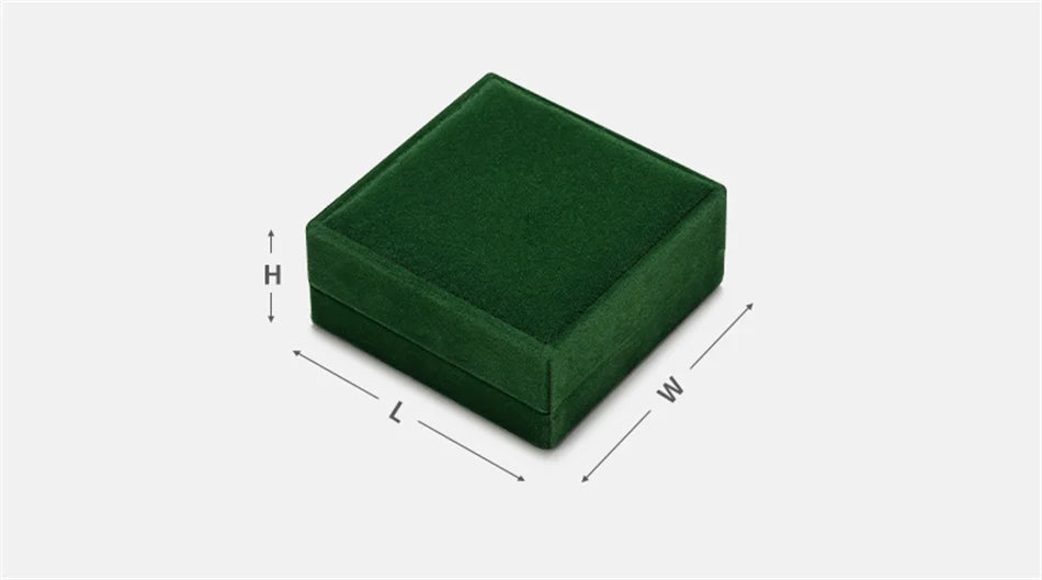Oirlv Portable Velvet Jewelry Box Ring Box Necklace Pendant Storage Box Jewelry Accessories Wedding Gift Box Jewelry Organizer