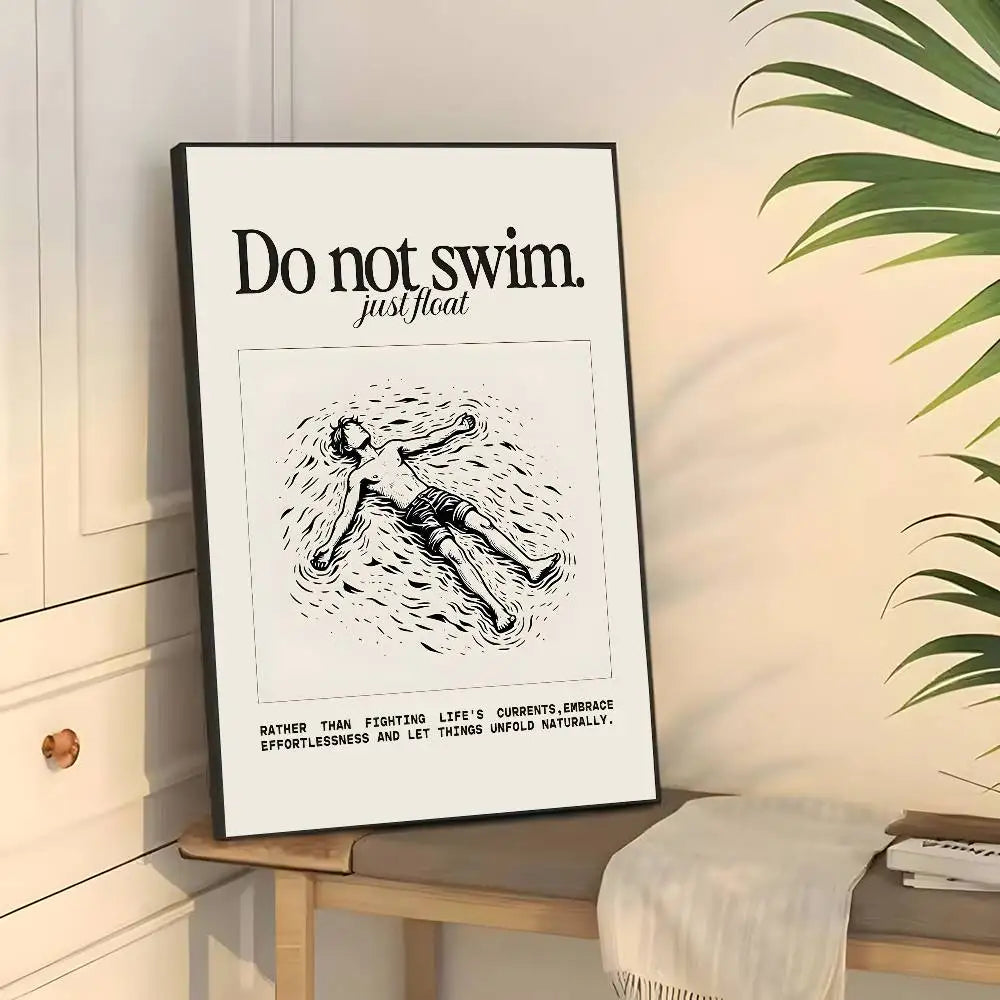 Home decor Life attitude quotes Poster sticky wall waterproof home living room bedroom bar aesthetic decoration