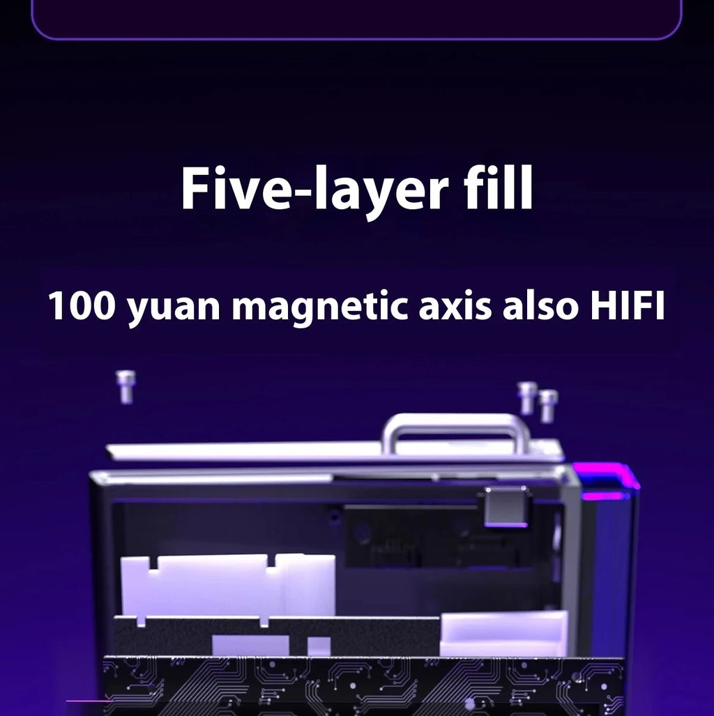 AULA HERO68 HE Magnetic Switch Wired Gaming Keyboard Rapid Trigger 8K Return Esports Gamer Keyboard RGB Wired Gaming Keyboard