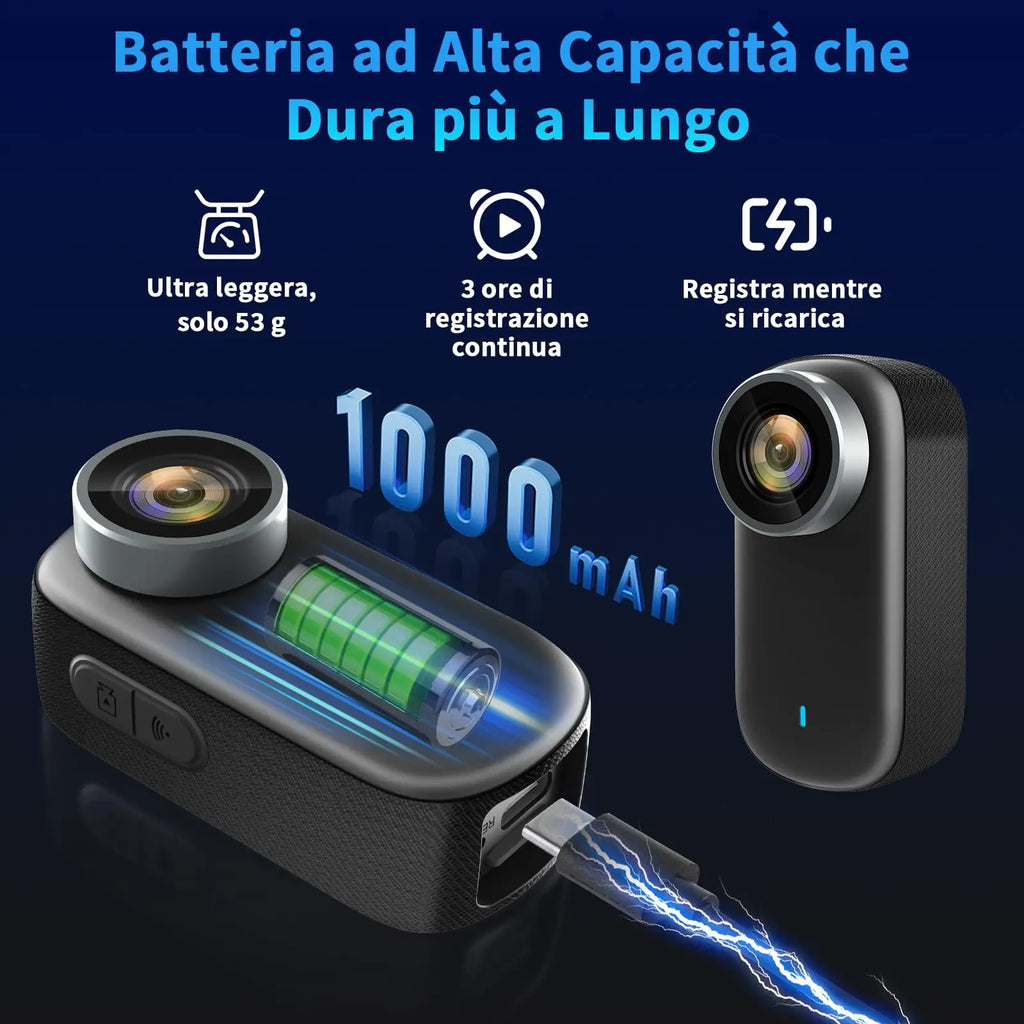 4K Mini Thumb Sports Camera Magnetic Pocket Action Pet Camera  Wearable Bodycam Miniature Waterproof Motorcycle Helmet Camcorder