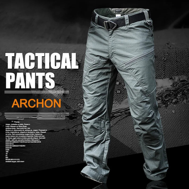 High Quality Men's Tactical Pants Arisoft Waterproof Multiple Pockets Cargo Pant Men Clothing Tooling Trousers A2F311