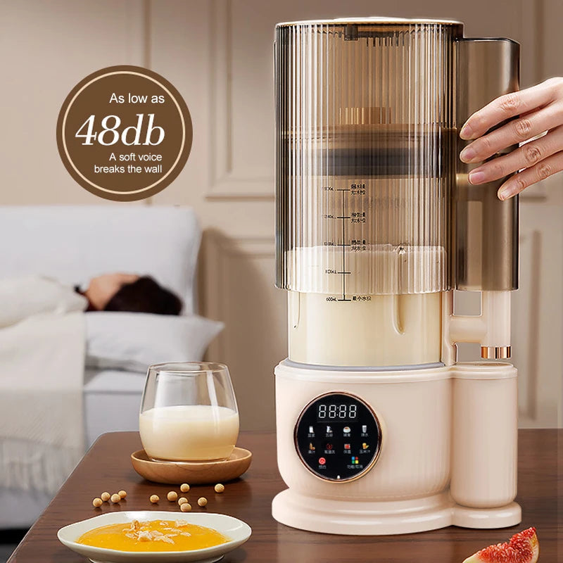 1500ml Soy Milk Machine Electric Juicer Blender Soybean Milk Maker Wall Breaking Machine 10-leaf Blade Breakfast Machine