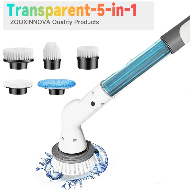 Electric Cleaning Brush Electric Spin Scrubber 7 in 1 Cleaning Tool For Kitchen/Bathroom/Living Room Household Hair Brushes