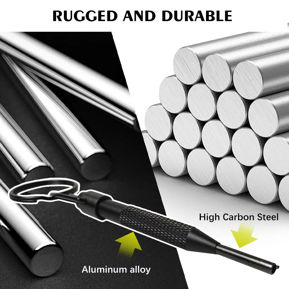 10/4/2Pcs Rotating Handcuff Key High Carbon Steel Alum Alloy w/Key Ring Fit Standard Police Cuffs