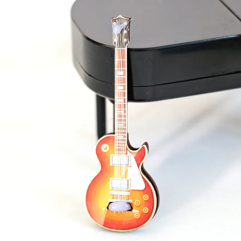 1/6 Dollhouse Miniature Musical Instrument Guitar Toys Model for Blyth ob11 Dolls House Decoration Accessories