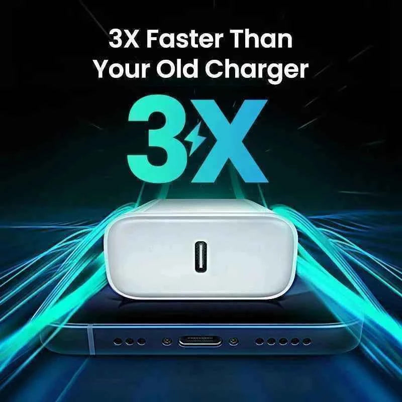 For Apple 30W Charger USB Type C Fast Charger For iPhone 13 15 17 14 12 11 16 Pro Max Plus PD Charger Charging Cable Accessories