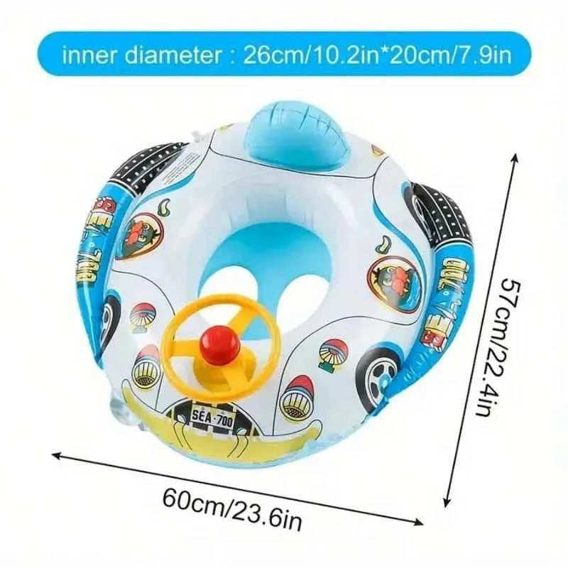 Baby Pool Inflatable Float Seat Boat Swim Ring Swimming Safe Raft Kids Water Motorcycle Car Baby Swimming Ring Floating Chair
