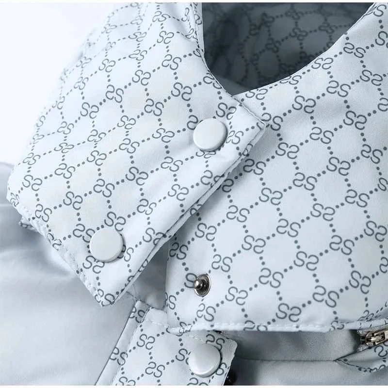 Printed Female Winter Cotton Quilted Jacket Hooded Thicken Zipper Single Breasted Long Sleeve 2025 New Casual Coat Loose Outwear