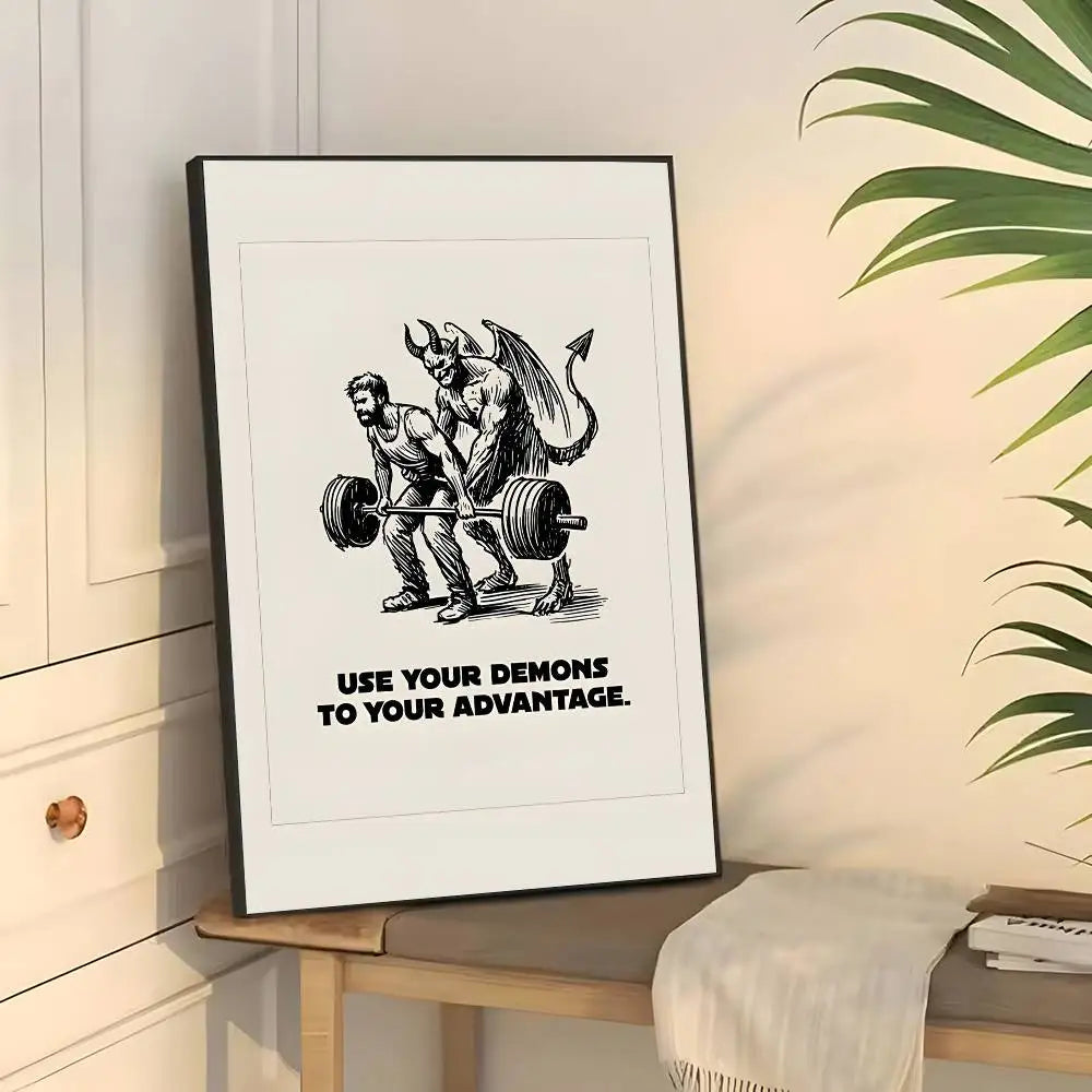 Home decor Life attitude quotes Poster sticky wall waterproof home living room bedroom bar aesthetic decoration