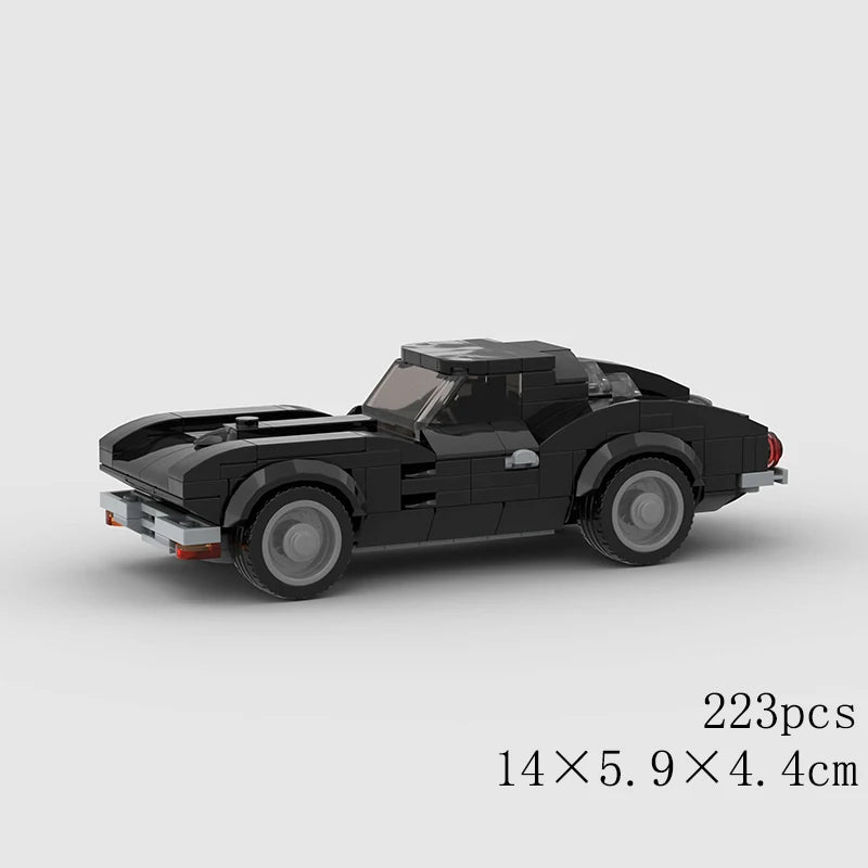 MOC Car Speed RX7 AE86 Chiron R8 Creative Racing Vehicle Model Building Block Super Race brick City Rally Sport Toy Technical