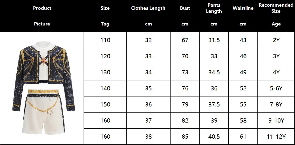 2026 Spring Summer Girl Cosplay Singer Fashion Clothes Stage Performance 3PCS Set Children Show Halloween Carnival Party Costume