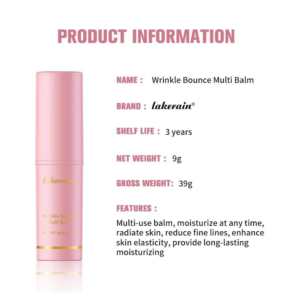 Pink Hydrating Stick Deep Hydrating Facial Skin Multi-functional Long-lasting Brightening Smooth Wrinkle Stick Skin Care Makeup