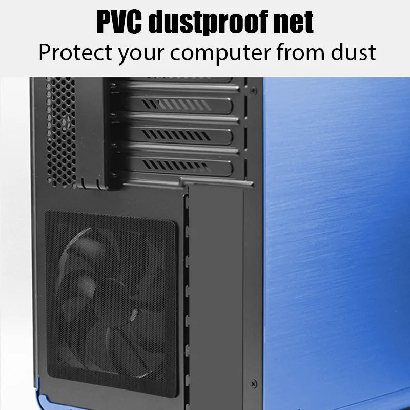 1M PC Chassis Cooling Dust Mesh PVC Net Guard Fan Cover Dust Filter Network Net Case Dustproof Net Cover for Computer