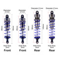 ZD Racing 4Pcs 105mm Front Raer Shock Absorber Damper Suspension for 1/10 RC HSP Redcat HPI Hobao Buggy RC Cars Trucks Parts