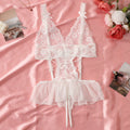 Sleeveless Sexy Solid Slip Nightdress Contrast Lace Round Neck Backless Sleep Mini Dress Women's Sleepwear Dresses Lingеrie Set