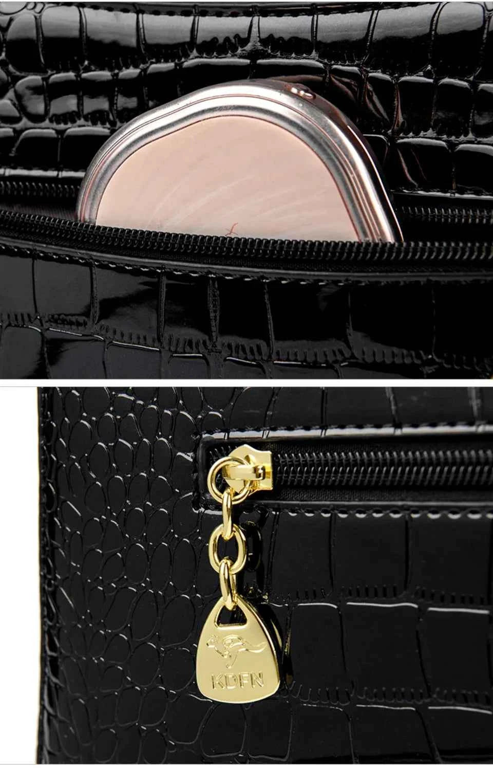 KAIDIFEINIROO Kangaroo Brand Alligator Pu Leather Shoulder Crossbody Bag Clutch Hand Bags for Mother Small Women Handbags New