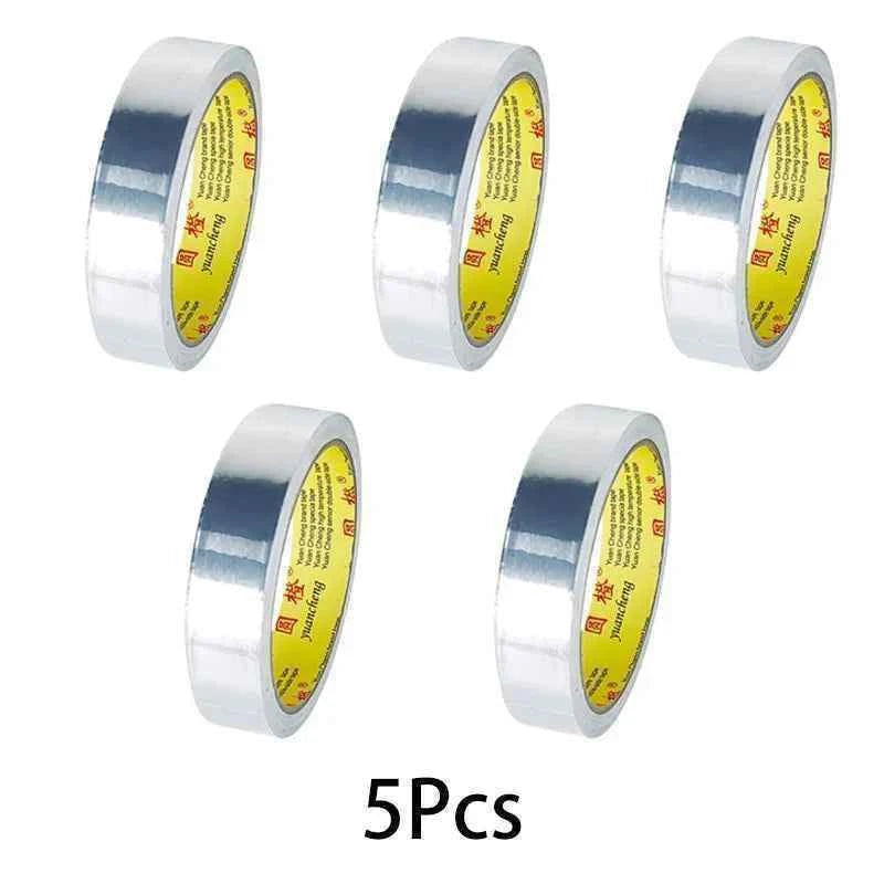 High Temperature Resistance Aluminum Foil Tape Kitchen Pipe Repair Tape Adhesive Sealing Foil Heat Insulation Leak Proof  2030