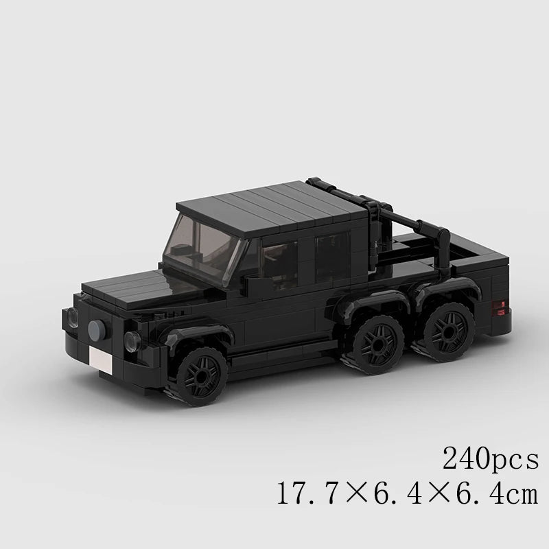 MOC Car Speed RX7 AE86 Chiron R8 Creative Racing Vehicle Model Building Block Super Race brick City Rally Sport Toy Technical