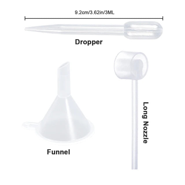 dispensing tool Color Mini Glass Perfume Refillable Bottle – Travel Spray Tube