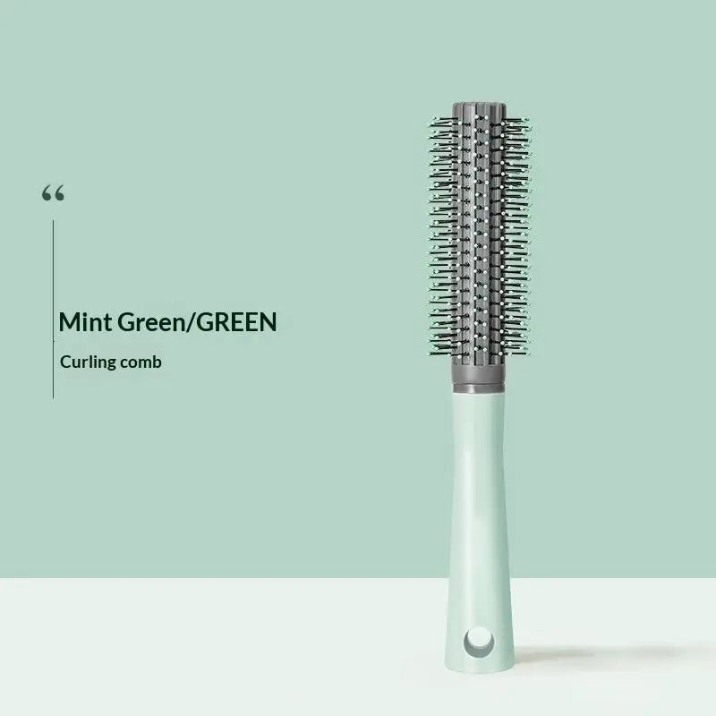 B Green Color Anti-Static Paddle Hair Brush With Scalp Massage Pins