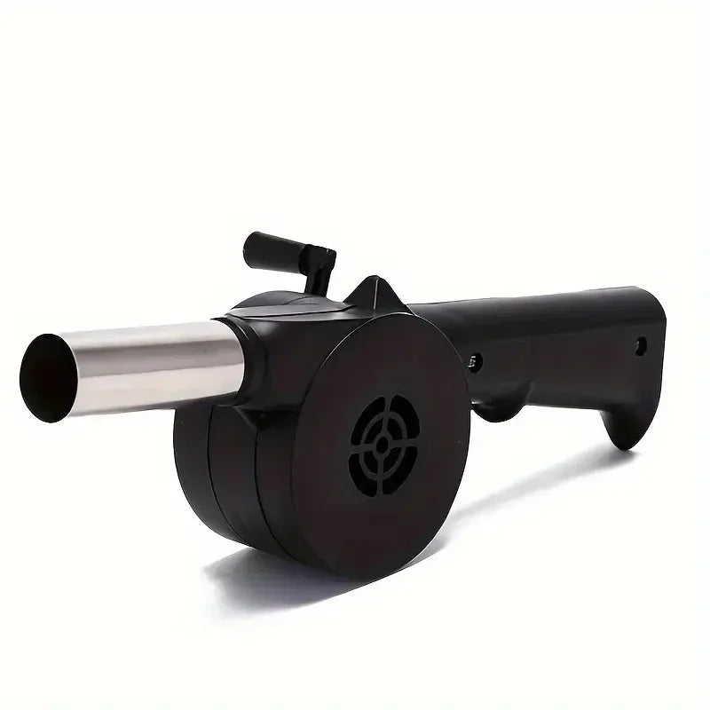Portable Manual Rotary BBQ Air Blower Handheld Wind Box for Outdoor Barbecue Picnic Cooking Tools