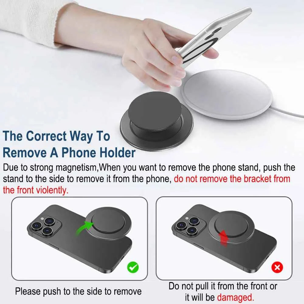 Grippopso Magnetic Folding Mobile Phone Grip Holder Socket Support Tok for IPhone 16 15 14 13  Ring Finger Expanding Stand