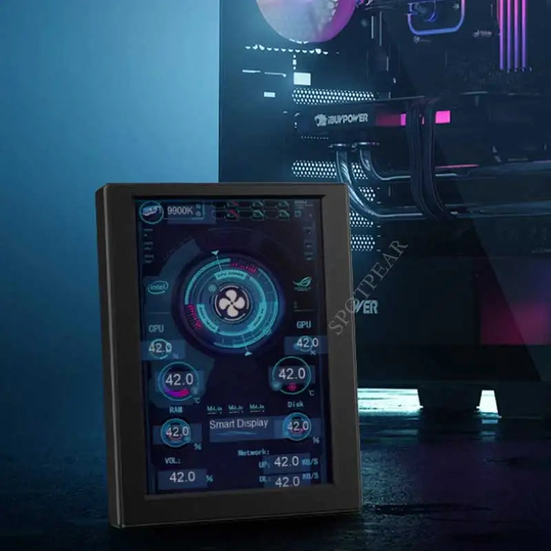 Computer Monitor 3.5inch LCD Display Screen PC CPU GPU RAM IPS Monitor USB Type C Secondary Screen