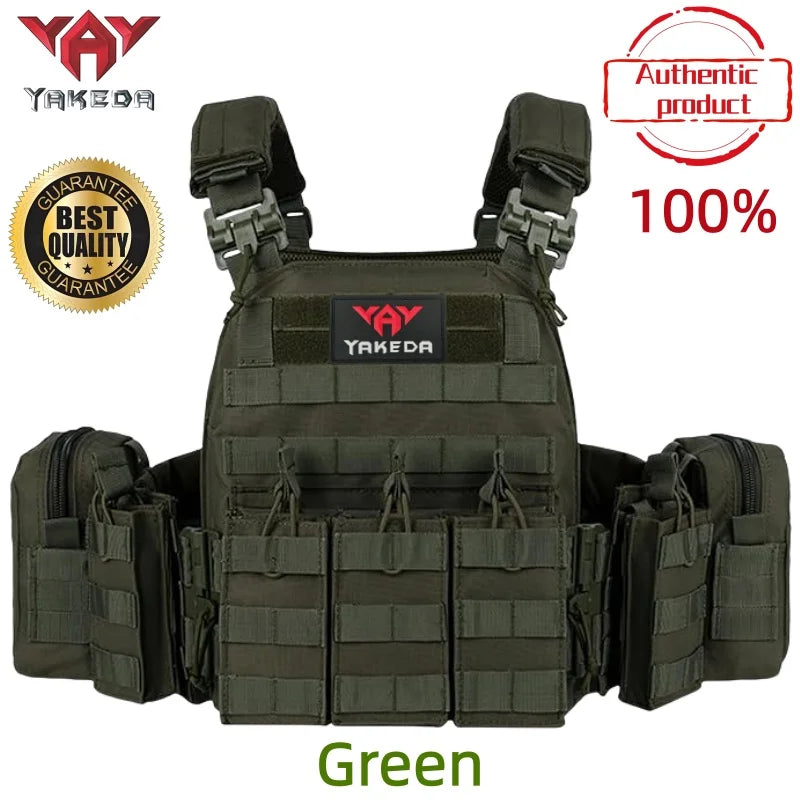 YAKEDA Quick disassembly training vest, detachable and expandable, comfortable, breathable, wear-resistant and tear resistant