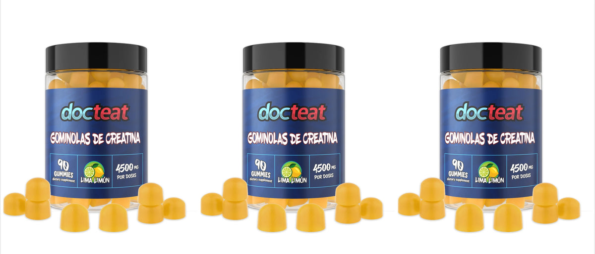 3bottles 270capsules Package Creatine Monohydrate Gummies – Lime Lemon, 90 Count