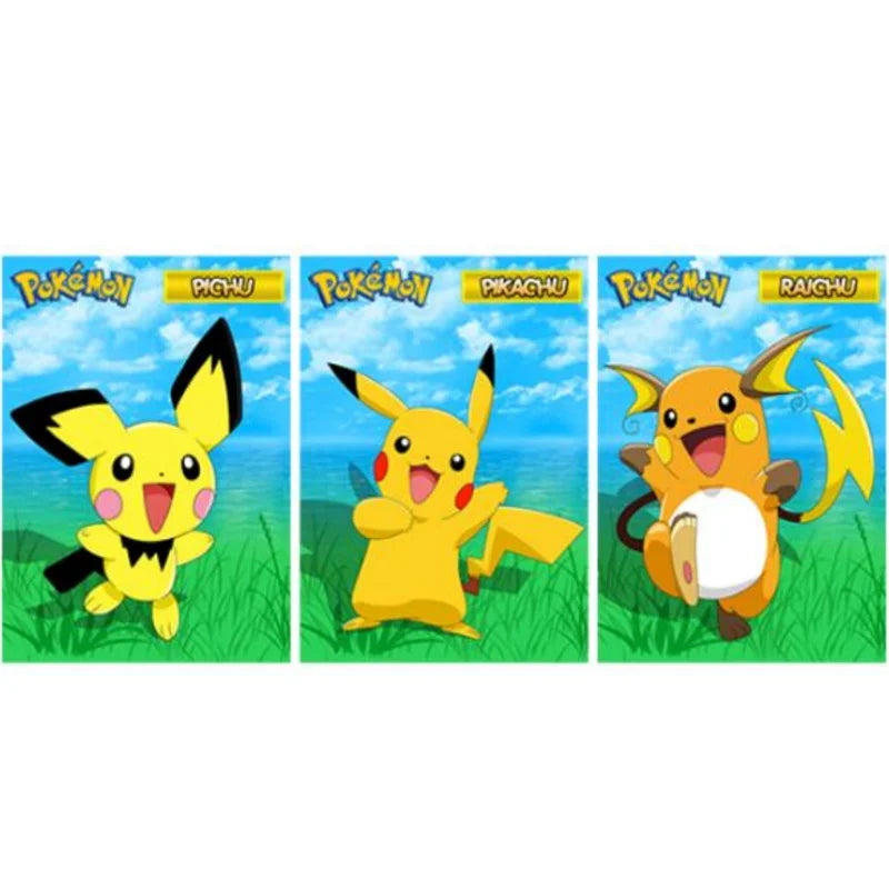Pokemon 3D Lenticular Poster Anime Painting 3D Printing Home Decor Wall Cover Anime Artwork Birthday Gifts Home Decor Toy