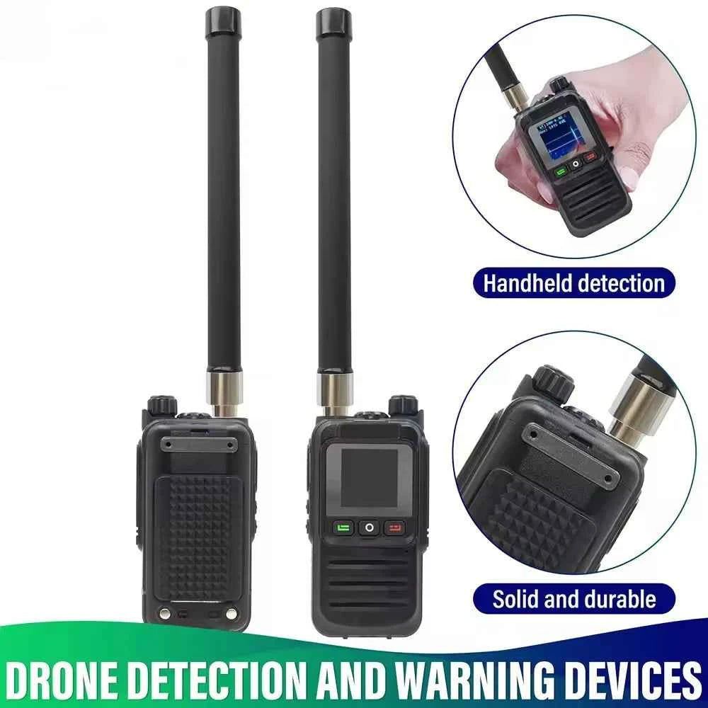 1-2km Drone Warning Equipment with 30-6400MHz Broadband Detection Supporting FPV Drone for DJI Road Communication
